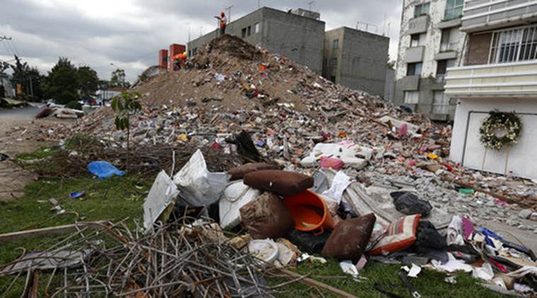 Mexico City Earthquake, Mexico Earthquake, Mexico Quake, Mexico City Quake, Mexico City Earthquake Damaged Buildings, Mexico City Quake Damaged Buildings, World News, Latest World News, Indian Express, Indian Express News