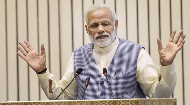  Narendra Modi, Modi on economy, indian economy, modi on GDP, GDP, Company Secretaries, modi to Company Secretaries, demonetisation, GST, indian express