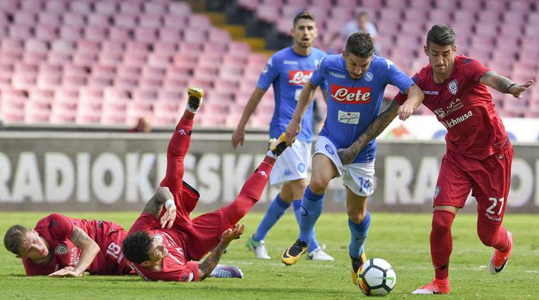 Napoli, Cagliari, Serie A, sports news, football, Indian Express
