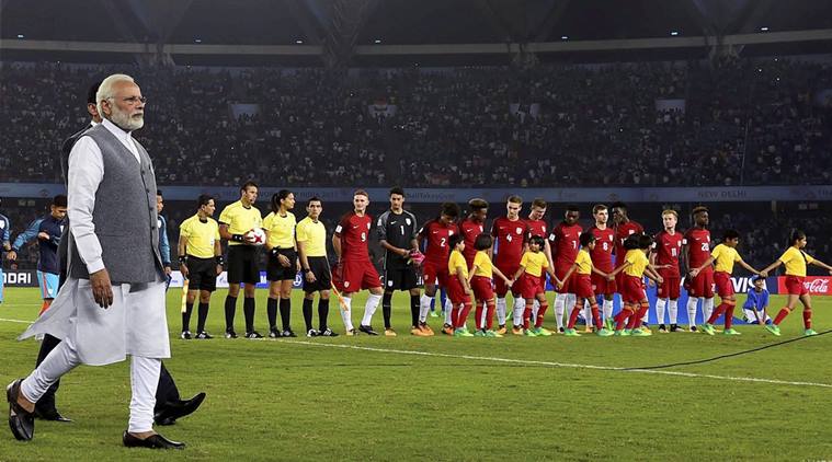 Prime Minister Narendra Modi, Narendra Modi, FIFA U-17 World Cup, India vs USA, India, India national under-17 football team, FIFA World Cup