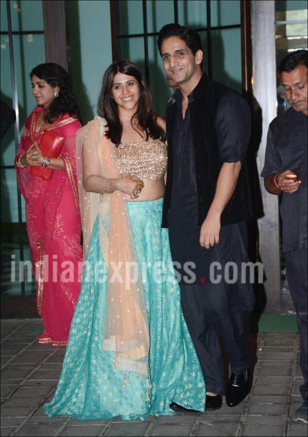 ekta kapoorl, arpita khan diwali party, salman khan party images