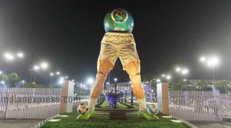 FIFA World Cup 2017: Mamata Banerjee-designed majestic sculpture unveiled at Salt Lake Stadium
