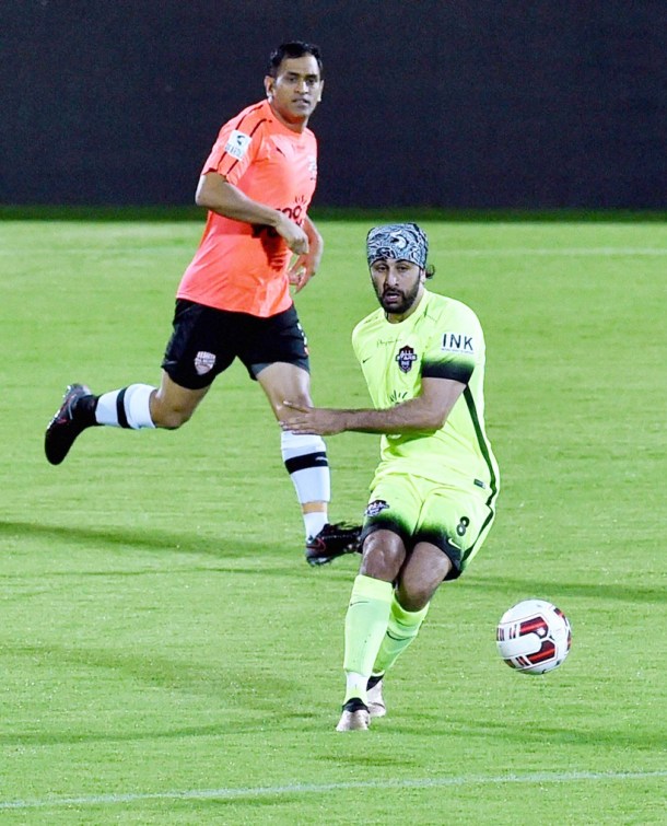 celebrity clasico, virat kohli, ms dhoni, ranbir kapoor, abhishek bacchan, sunil chhetri, sports, indian express