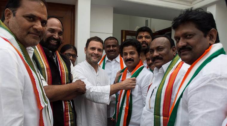 Image result for rahul gandhi revanth reddy