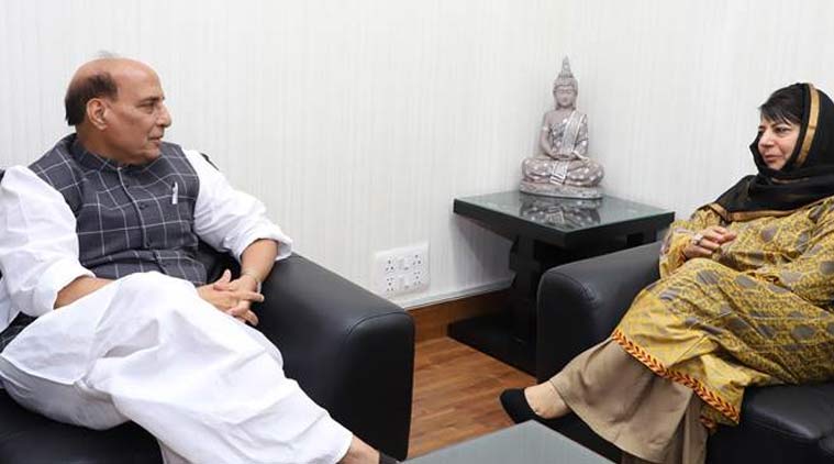 mehbooba mufti, kashmir militants, shopian, south kashmir, jammu and kashmir, kashmir militants, Rajnath Singh, Mufti meets rajntah singh, attack on J&K police, Jammu and kashmir police, kashmir militancy, mehbooba on militancy, indian express, kashmir news, india new, indian express