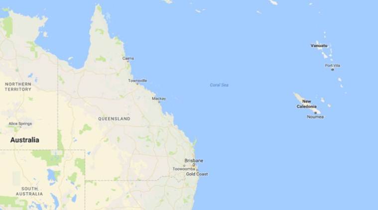 New Caledonia is part of the “Ring of Fire” (Photo: Google Maps)