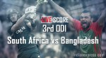 South Africa vs Bangladesh Live Cricket Score, 3rd ODI