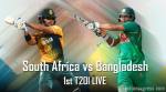 South Africa vs Bangladesh, Live Cricket Score, 1st T20I: Bangladesh lose wickets in quick succession against South Africa