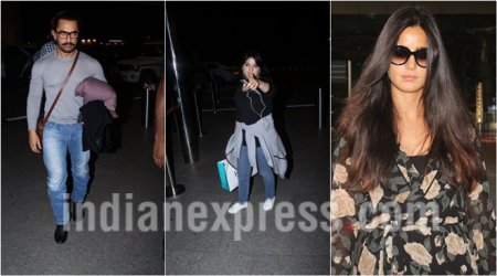 Celeb spotting: Aamir Khan, Zaira Wasim and Katrina Kaif on the move