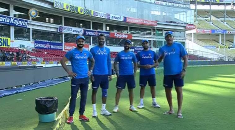 Virat Kohli, Ravi Shastri, hardik Pandya, Ajinkya Rahane, Swachhata Hi Seva, Narendra Modi, sports news, cricket, Indian Express