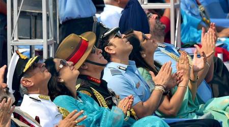Honorary Group captain Sachin Tendulkar attends Air Force Day celebrations, see photos