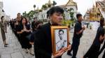 Tears in rain as Thais gather for late king’s funeral