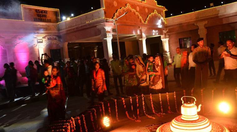 narendra modi, vadnagar, vadnagar railway station, narendra modi vadnagar visit, vadnagar railway, narendra modi, narendra modi dresses, narendra modi photos, narendra modi schemes, india news, indian express news