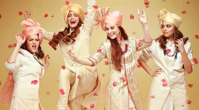 Veere Di Wedding first poster, Veere Di Wedding, Veere Di Wedding poster, Kareena kapoor, sonam kapoor, swara bhaskar, Shikha Talsania