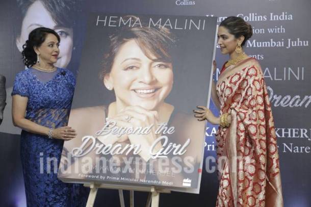 hema malini, deepika padukone, hema malini book, hema malini biography, hema malini book launch