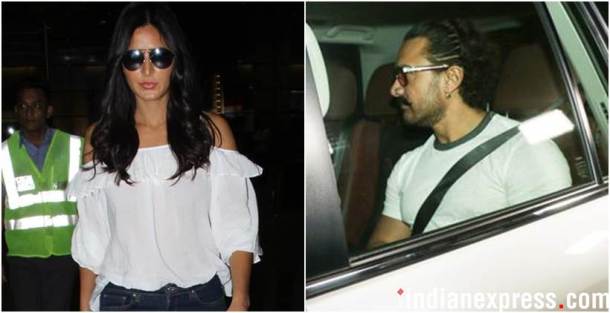 Photos What Are Katrina Kaif And Aamir Khan Up To In Mumbai The