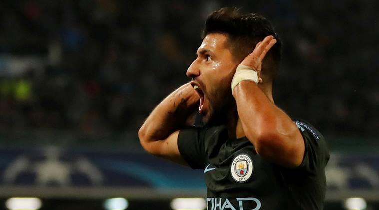 sergio aguero, aguero, manchester city, Eric Brook, napoli, champions league, football, sports news, indian express