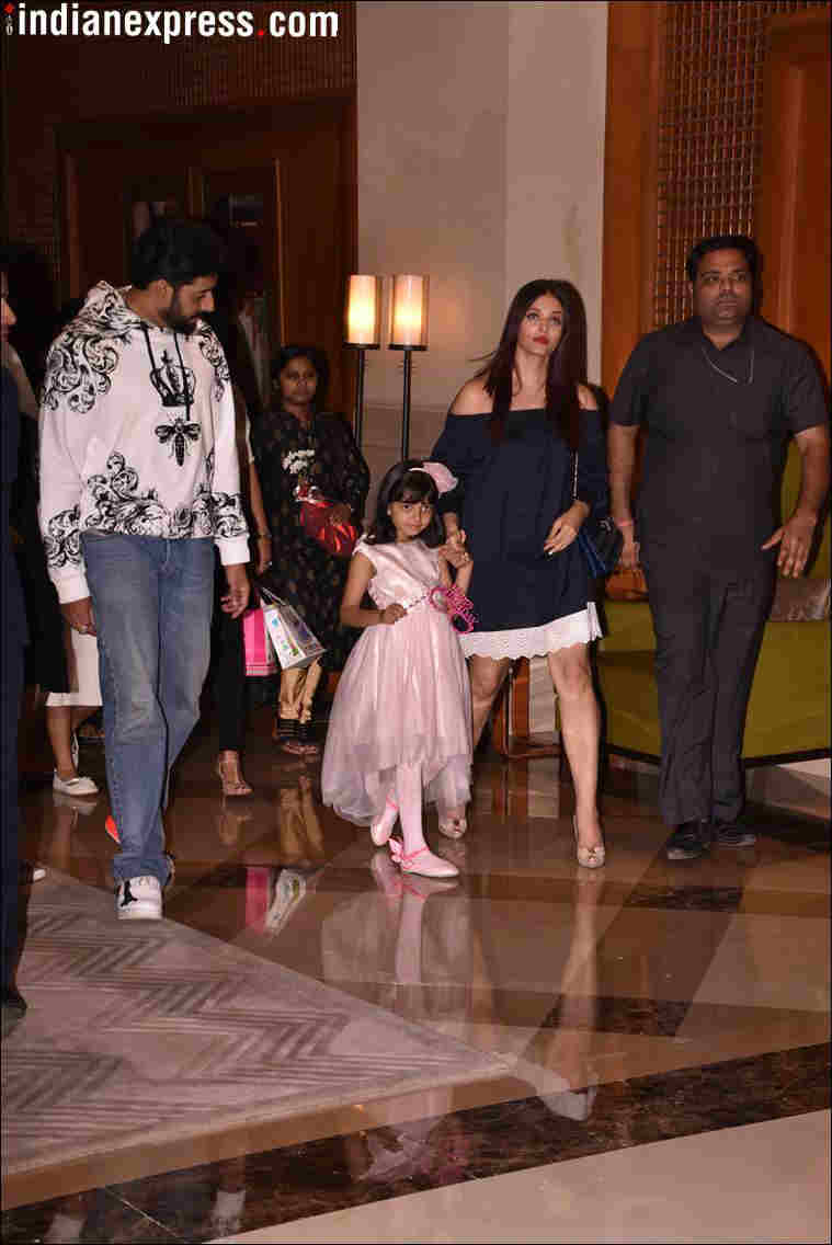 Amitabh Bachchan, Abhishek Bachchan, Aaradhya birthday party