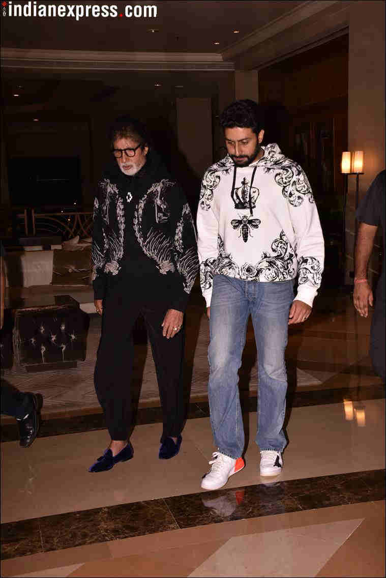 Amitabh Bachchan, Abhishek Bachchan, Aaradhya birthday party, Aishwarya Bachchan, Amitabh Bachchan movies, bollywood fashion, indian express, indian express news