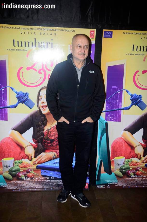 Anupam Kher Tumhari Sulu screening
