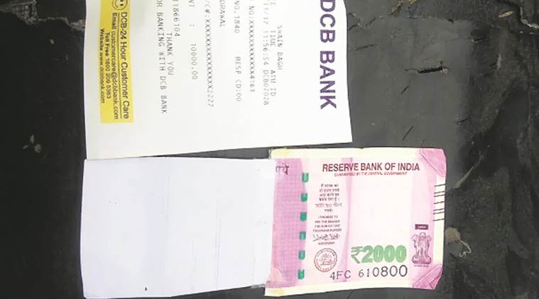 2000 notes, half note, banking, ATM, India, Demonetisation, Banking in India, Delhi News, Indian Express