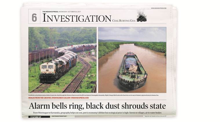 coal, Piyush Goyal, Express Investigation, Coal Goa investigation, coal burying Goa, Railway minister