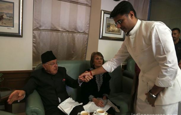 Farooq Abdullah, Omar Abdullah, sachin Pilot, The Splendor of Kashmir, Varuna Anand,