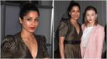Freida Pinto makes a strong style statement in this Bottega Veneta dress