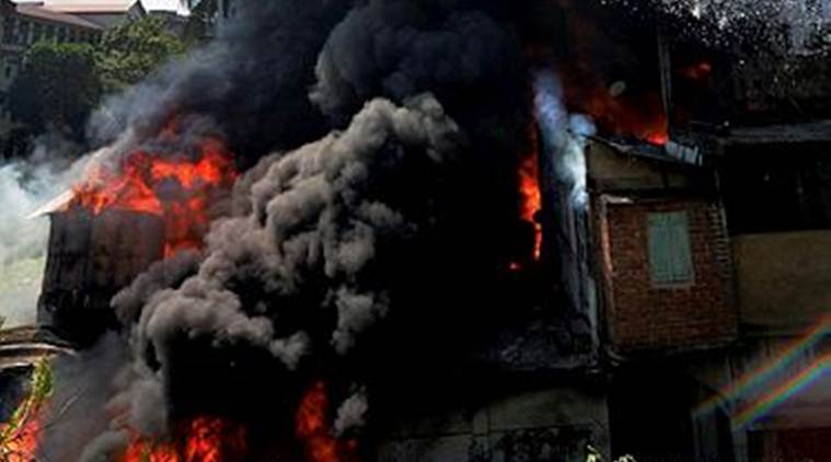 Guwahati Fire, Guwahati Major Fire, Guwahati Fire Injured, Guwahati Fire Three Persons Injured, Guwahati, India News, Indian Express, Indian Express News