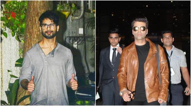 Karan Johar, shahid kapoor, karan johar shahid kapoor, karan johar airport look