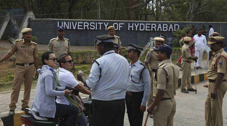 University of Hyderabad, Hyderabad University protest, Hyderabad University hostel raids, Hyderabad University students suspended