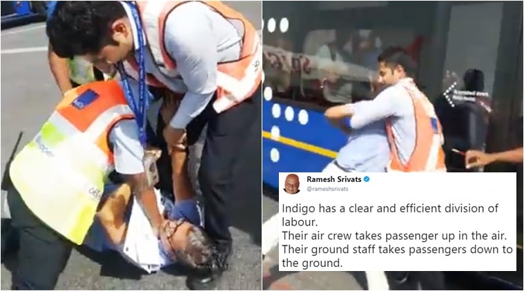 Video Of IndiGo Airlines Crew Assaulting Passenger At Delhi Airport