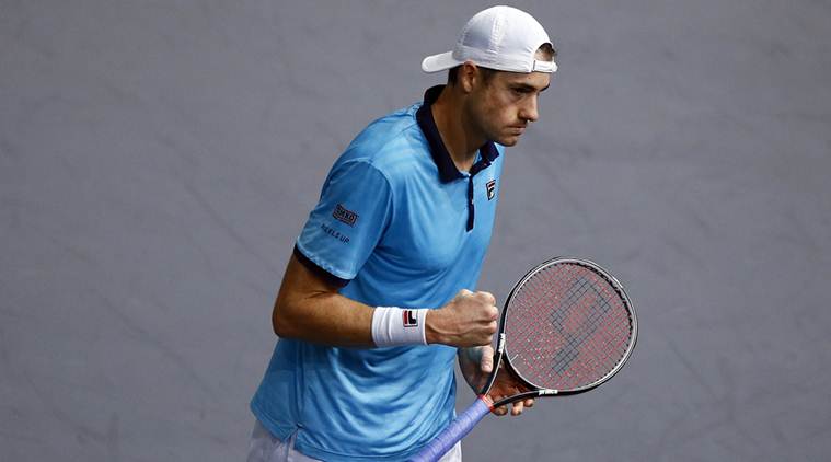 John Isner, John Isner vs Juan Martin del Potro, Paris Masters, Tennis news, Indian Express