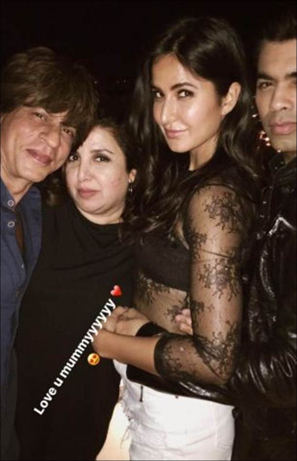 katrina kaif at ed sheeran bash with shah rukh khan