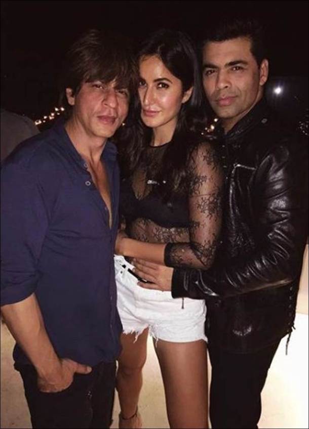 katrina kaif at ed sheeran bash with shah rukh khan