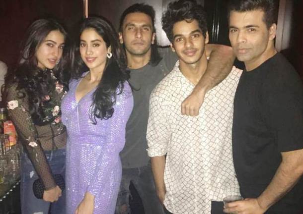 deepika padukone party, deepika padukone party inside picture, jahanvi kapoor, jhanvi kapoor, sara ali khan, ranveer singh, ishaan khattar, karan johar
