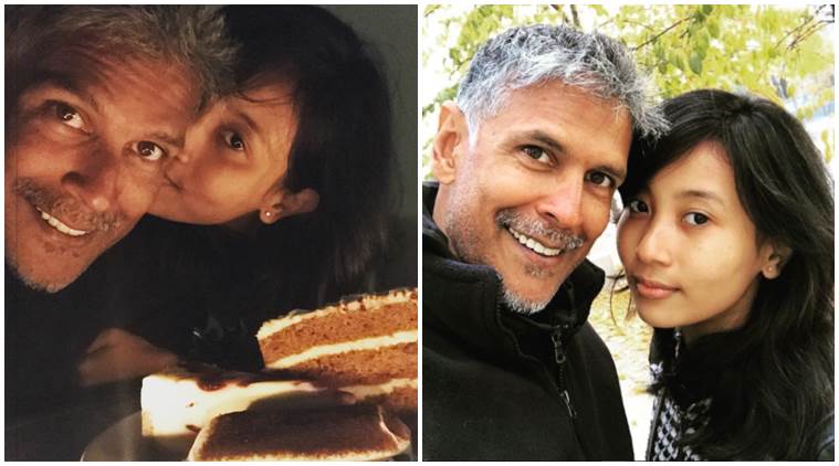 Milind Soman, Milind Soman birthday photos, Milind Soman age, Milind Soman girlfriend, Ankita Konwar, Ankita Konwar milind, milind Ankita photos