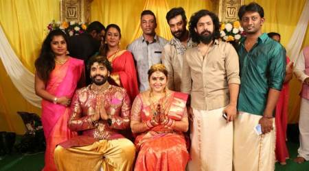 Namitha ties the knot with Veerandra in Tirupati