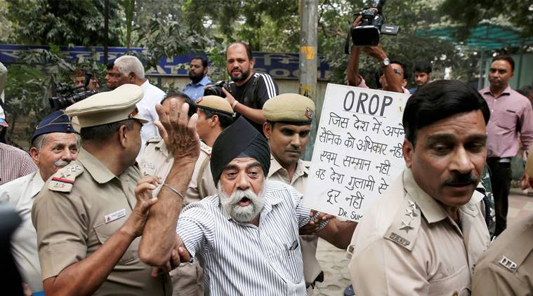 OROP, narendra modi, himachal polls, one rank one pension, orop jantar mantar protest, jantar mantar protest ban, war veterans