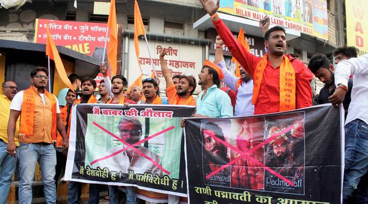 Image result for Karni Sena demanding ban of Padmavati in all over India.