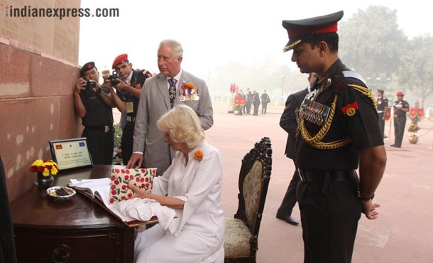 Prince Charles, Prince Charles pictures, prince charles india visit, prince charles delhi visit, delhi smog greets prince charles, indian express photos