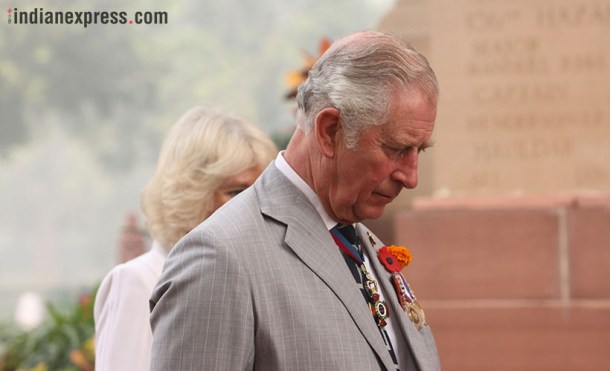 Prince Charles, Prince Charles pictures, prince charles india visit, prince charles delhi visit, delhi smog greets prince charles, indian express photos