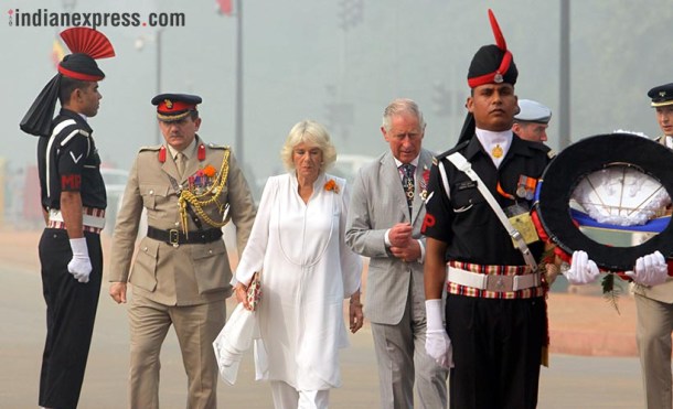 Prince Charles, Prince Charles pictures, prince charles india visit, prince charles delhi visit, delhi smog greets prince charles, indian express photos