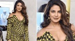 Priyanka Chopra marches to a different tune in this cold-shoulder gingham dress