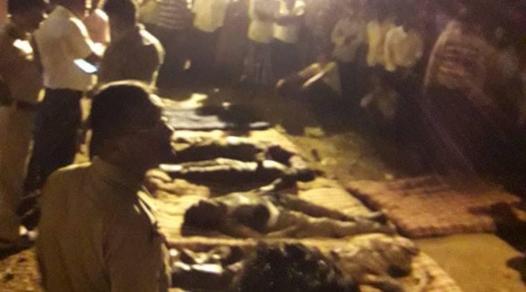 pune accident, construction accident, Indapur tragedy, maharashtra, nine workers died, indian express