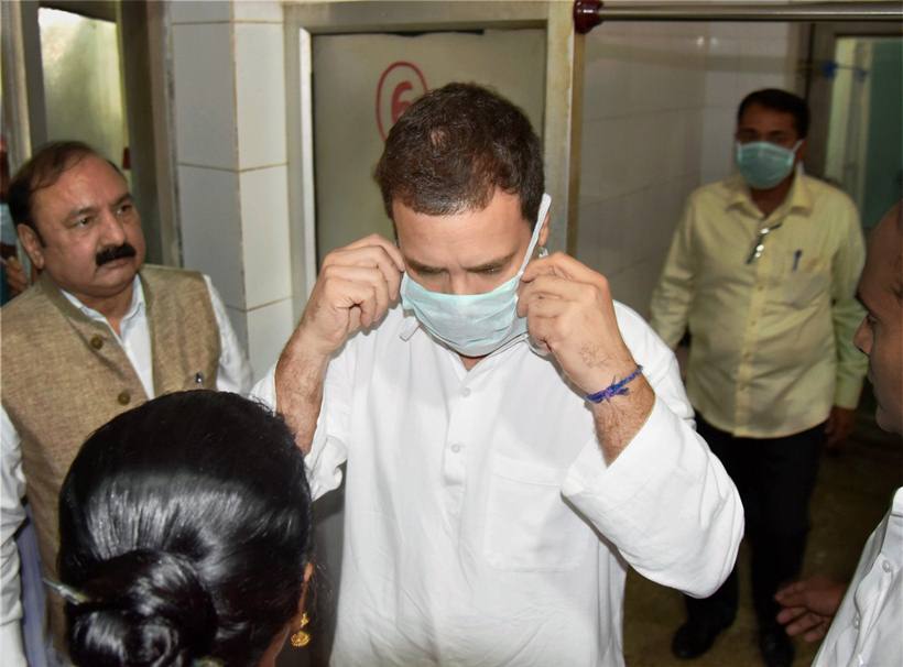 rahul gandhi photos, rahul gandhi pics, ntpc explosion, rahul gandhi ntpc blast pictures, congress, rahul gandhi rae bareli visit images, indian express