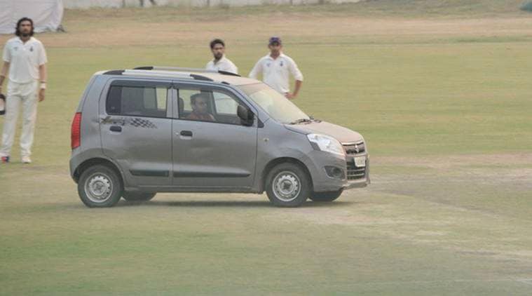 ranji trophy, ranji trophy car, ranji car, up vs delhi, gautam gambhir, India News, Delhi News, Indian Express