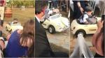 VIDEO: Adorable 10-month-old ring bearer falls asleep behind the wheels stealing the show at wedding!