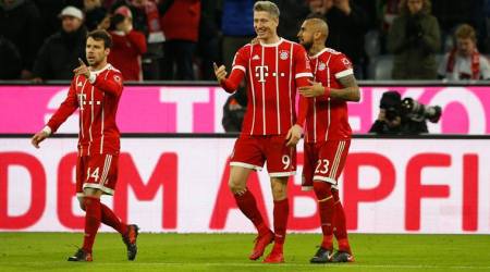 Robert Lewandowski double stretches Bayern Munich’s winning run