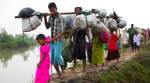 Rohingya Muslims await chance to enter Bangladesh